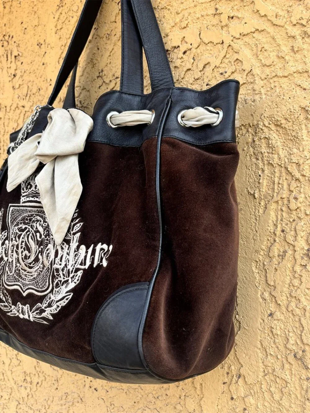 Vintage Y2K Juicy Couture Velour Brown Daydreamer Purse